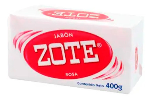 Jabón Zote Rosa Caja Con 25 Piezas De 400 Gr C/u Jabon Zote