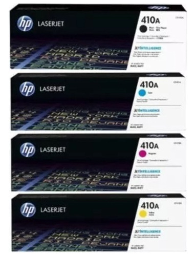 Pack 4 Toner Hp 410a Originales // Negro + Colores