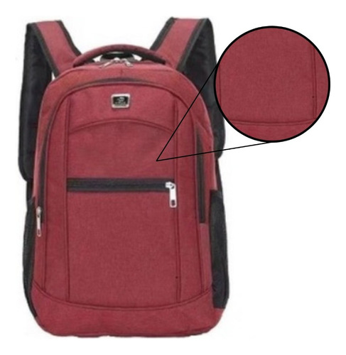 Mochila urbana Levys Bazar 4784 color rojo diseño lisa 25L