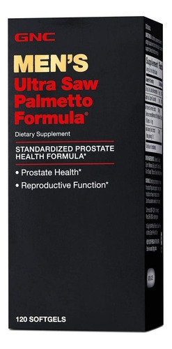 Gnc Ultra Saw Palmetto Formula Para Hombre 120cap, Gnc,