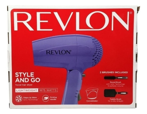 Imagen 4 de 4 de Combo Secador Y Dos Cepillos Revlon Rvdr5010pk1
