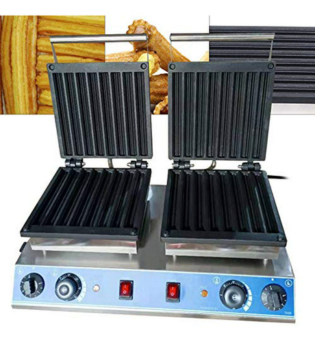 Máquina De Churros Y Waffles Comercial 16pcs 110v 3000w