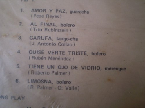 Vinilo De Pepe Reyes -sonrieme Y Bailemos(u147