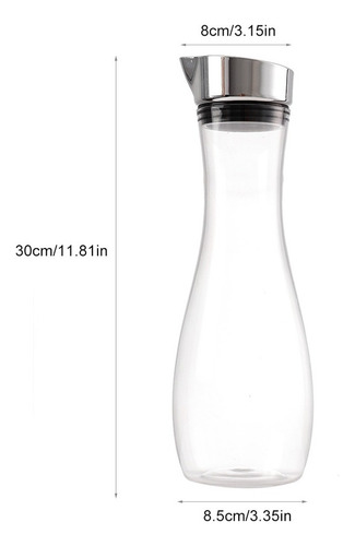 Garrafa De Suco De Acrílico Transparente De 1,2 L | Suco Tra