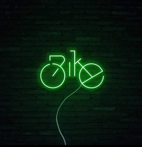 Letrero Led Neon Bicicleta Bike 30*40cm Luminoso