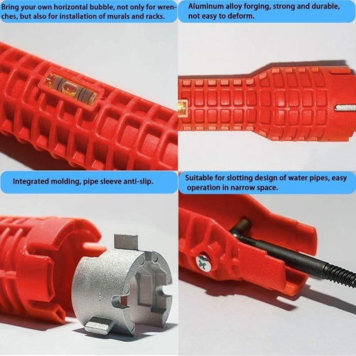 A Llave Multifuncional De Tres Cabezas For Fregadero