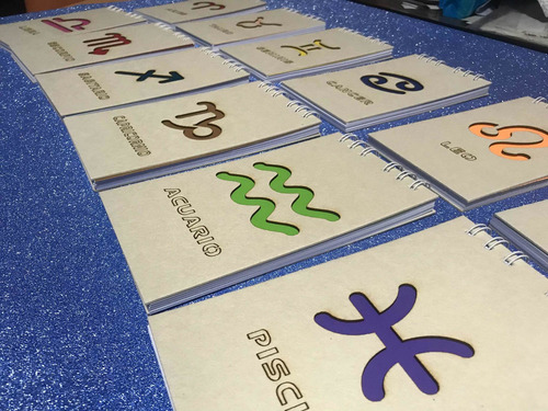 Imagen 2 de 10 de Libretas Personalizadas Signos Zodiacales