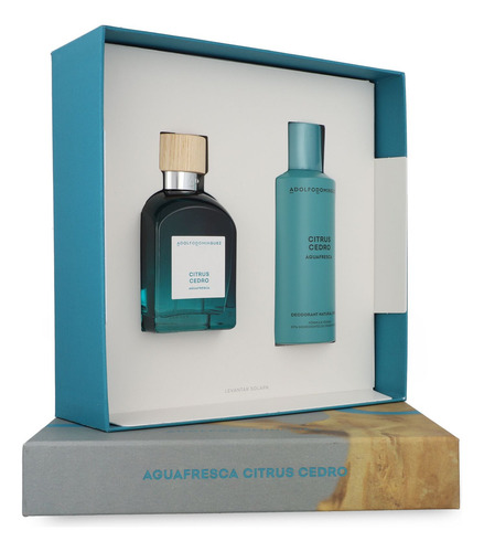 Set Adolfo Dominguez Agua Fresca Citrus Cedro 2pzs Hombre