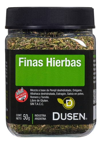 Finas Hierbas - Sin Tacc - Pote De 50gr