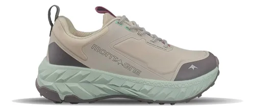 Zapatillas Montagne Outdoor M Ujer Attila Beige Gris Cli