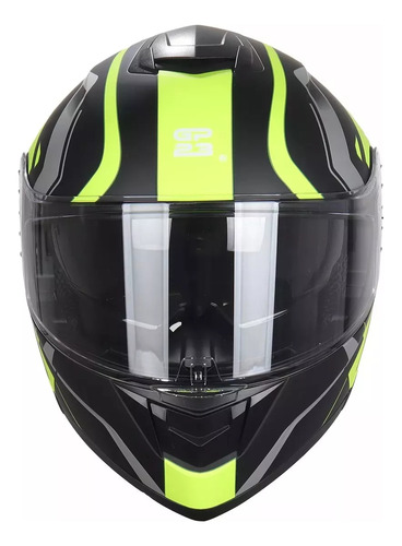 Casco Moto Gp 23 Fl900 Rebatible Doble Visor Furius - Fas Color Amarillo Tamaño Del Casco M
