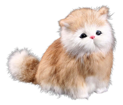 Simulación Cat Meow Kitten Gato Realista Animal De Peluche
