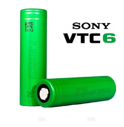 Kit 02 Baterias 18650 Vtc6 3000mah 30a Original