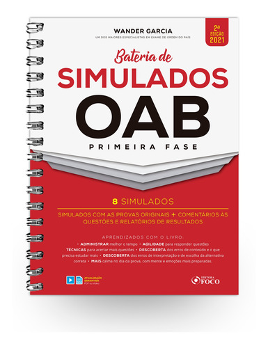 Livro Bateria De Simulados Oab 1ª Fase - 2ª Ed - 2021