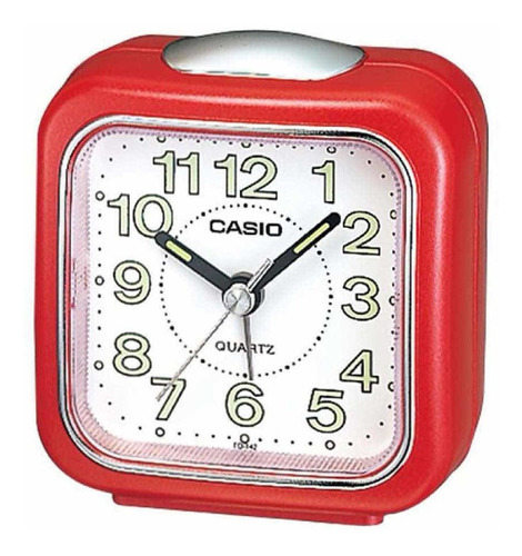 Reloj Despertador Casio Tq142 Rojo