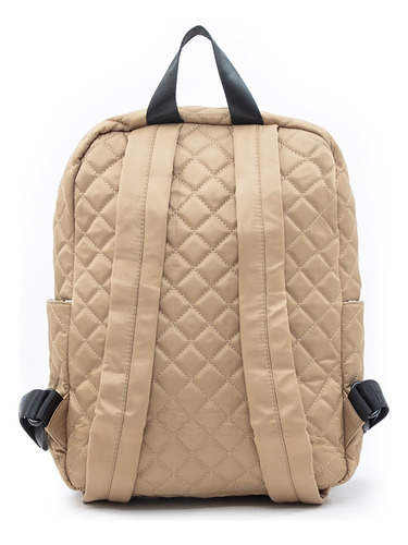 Mochila Mujer Tropea Doral Color Marrón Claro Diseño De La Tela Matelassé