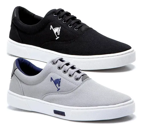 Combo 2 Pares Tenis Masculino Polo Joy Sapatenis Casual