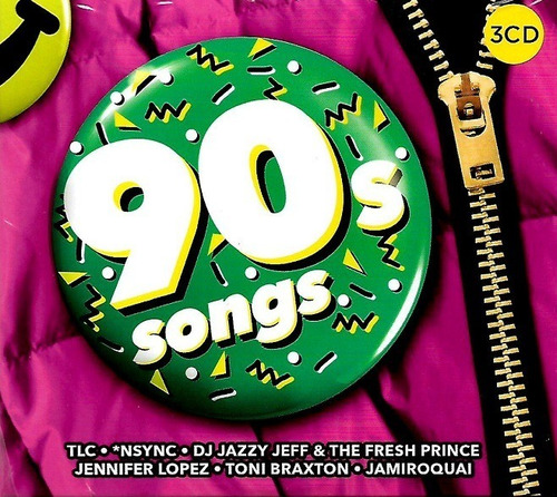 Cd Triple 90's Songs / 60 Greatest Hits 90's Pop (2017) Eur