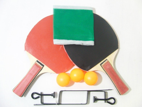 Imagen 1 de 2 de Raquetas De Ping Pong Con Pelotas Y Malla.  Somos Tienda