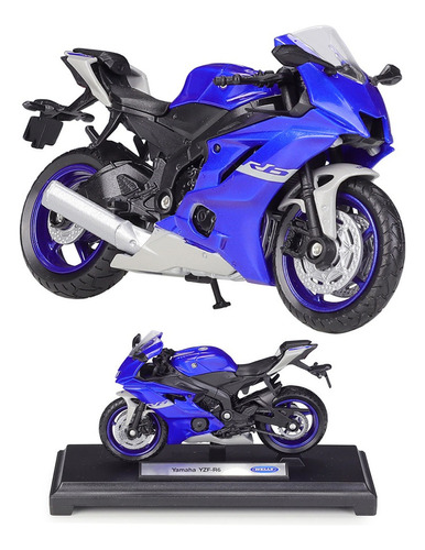 Maisto Yamaha Yzf R6 Miniatura Metal Moto Carreras 1/18