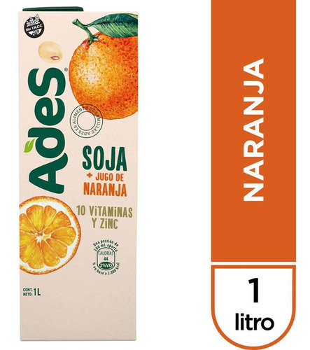 Jugo Ades Naranja 1 Lt