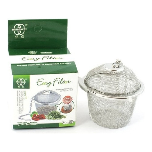 Filtro Colador Para Té Hebras Redondo De Acero Inoxidable