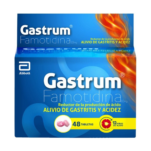 Famotidina  10 Mg 48 Tbs Gastrum 10 Mg