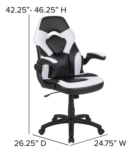 Escritorio De Juegos Flash Furniture Con Sillas Reclinables