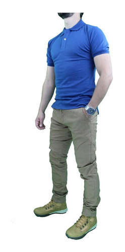 Imagen 2 de 2 de Polera Cuello Pique Ajustada/elasticada + Envío Gratis