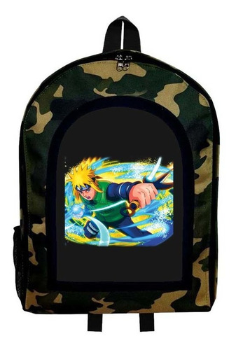 Mochila Camuflada Narutu Uzumaki Modelo 3