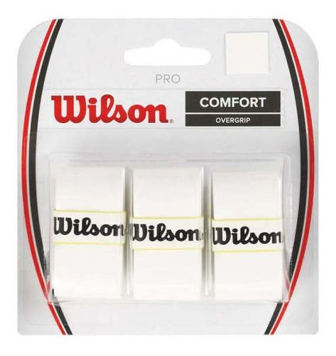 Overgrip Wilson Pro Comfort Tenis / Padel X3 Color Blanco