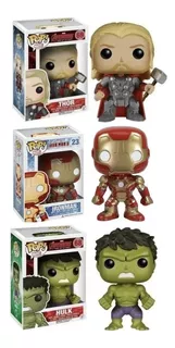 Combo X3 Funko. Iron Man 23 + Hulk 68 + Thor 69