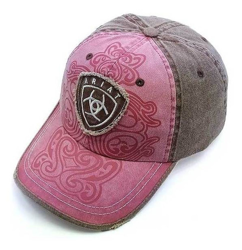 Boné Ariat Feminino Importado Regulagem Hat Womens Rosa