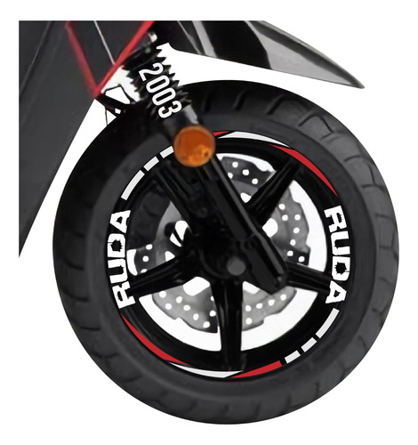Stickers Reflejantes Para Rin De Moto Vento Ruda Nid 2003