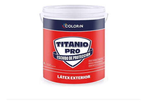 Colorin Latex Titanio Pro Exterior 4 Litros. Pintu Boulgone