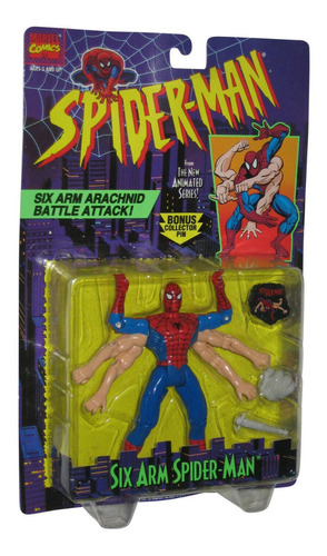 Spiderman Six-arm Toybiz Marvel Nuevo En Blister 1995