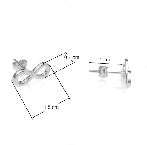 Imagen 3 de 9 de Broquel De Plata .925 Infinito Agálea Joyería