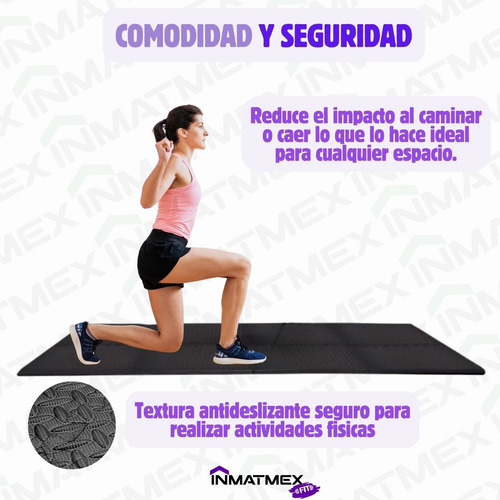 Tapete Gimnasio Piso Eva Set Con 76 Piezas Piso Multiuso