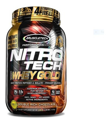 Nitrotech Whey Gold 2lb Double Rich Ch - L a $59500