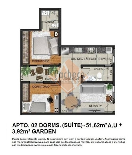 Imagem 21 de 21 de Apartamento Na Penha, 53 M², 02 Dormitórios, 1 Vaga, R$290.000,00 - 2386