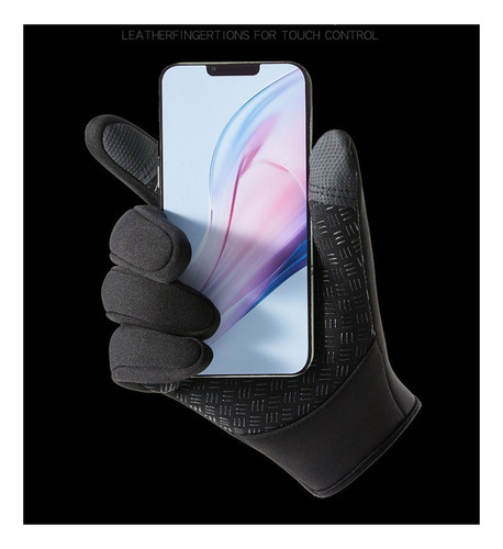 1 Par De Guantes Antideslizantes A Prueba De Viento Con Pant