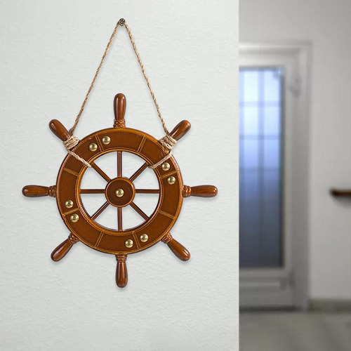 3x Decoración De Pared De Rueda De Barco Colgante De Pared
