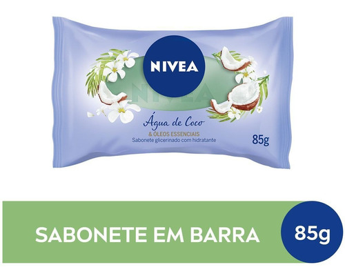 Sabonete Em Barra Água De Coco & Óleos Essenciais 85g Nivea