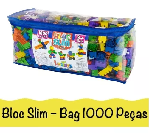Blocos de montar LucToys Bloc Slim Bag 1000 peças em sacola