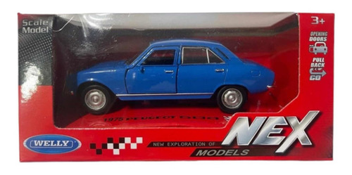 Imagen 3 de 7 de Peugeot 504 Welly 1975 Auto 1/34 Colección Metal La Plata