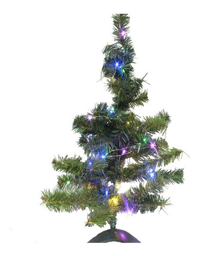 Arbol Pino Navidad Escritorio Con Luz Led Multicolor