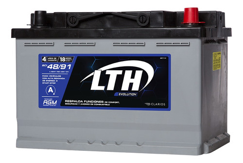 Batería Lth Peugeot Rifter 2020-2022 - L-48/91-760 Agm
