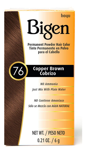 #76 Copper Brown Bigen - Polvo Permanente - Paquete De 3