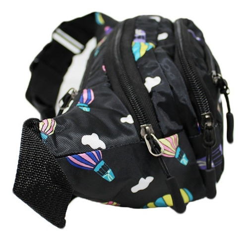 Mochila Cangurera Impermeable Muramasa Riñonera Deportiva Fi Color Globos