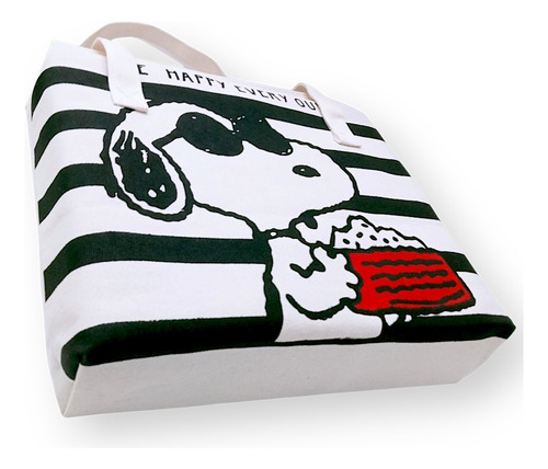 OEM Bolso de mano de Snoopy color Beige